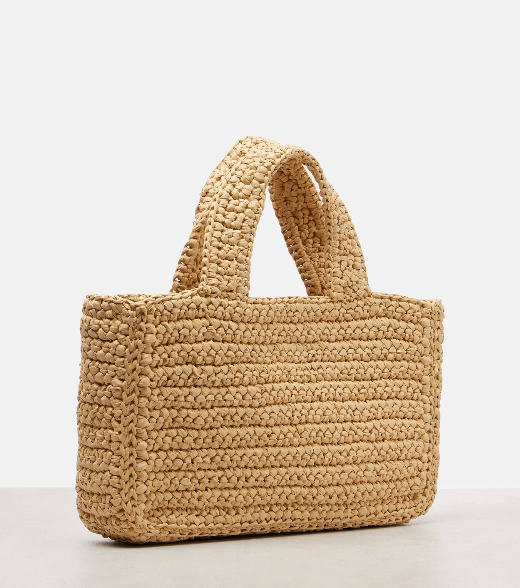 Viva Superstar Small raffia tote bag - 4