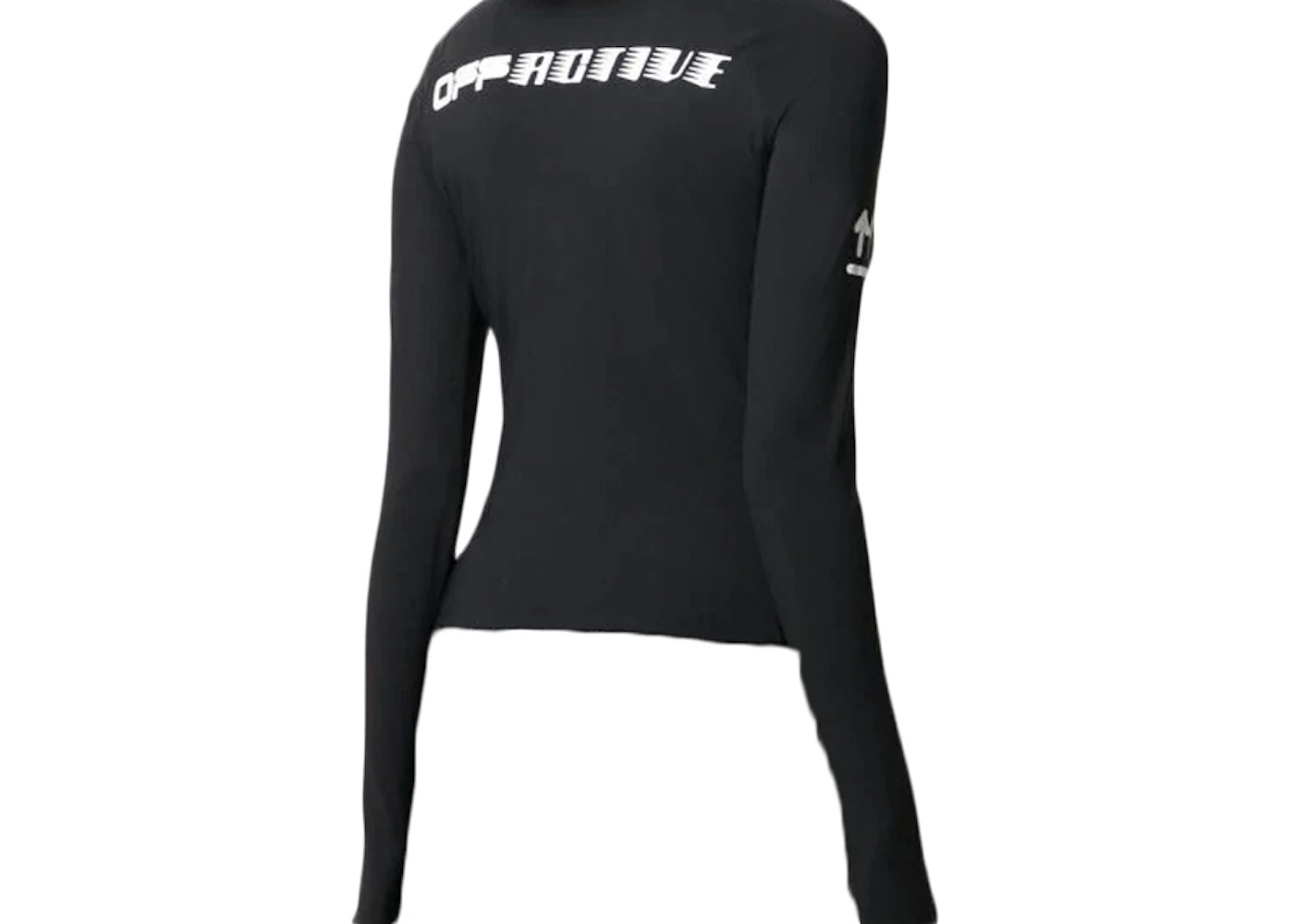 OFF-WHITE Logo-Print Performance Top Black - 2