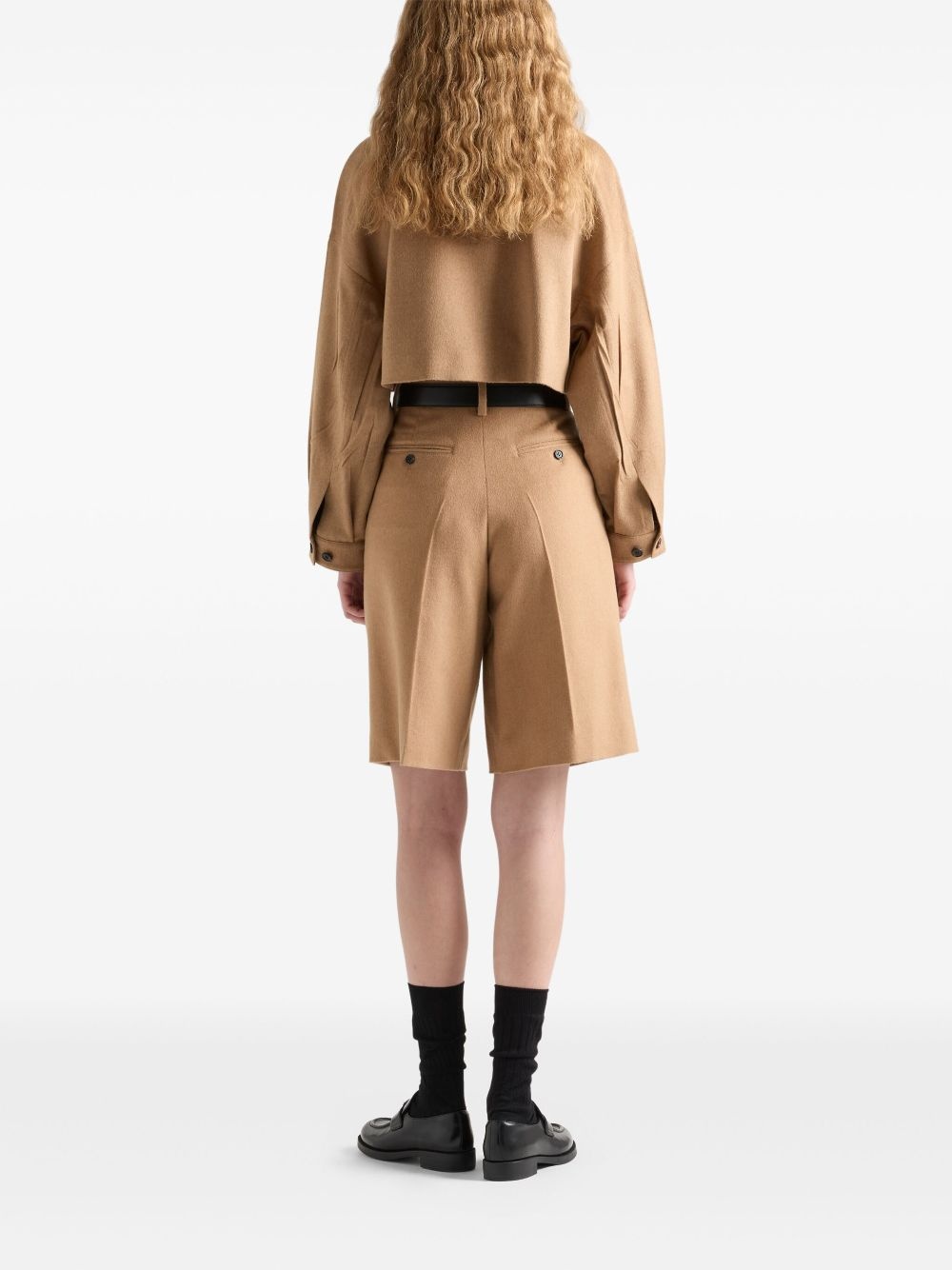 camel-hair blouson jacket - 3