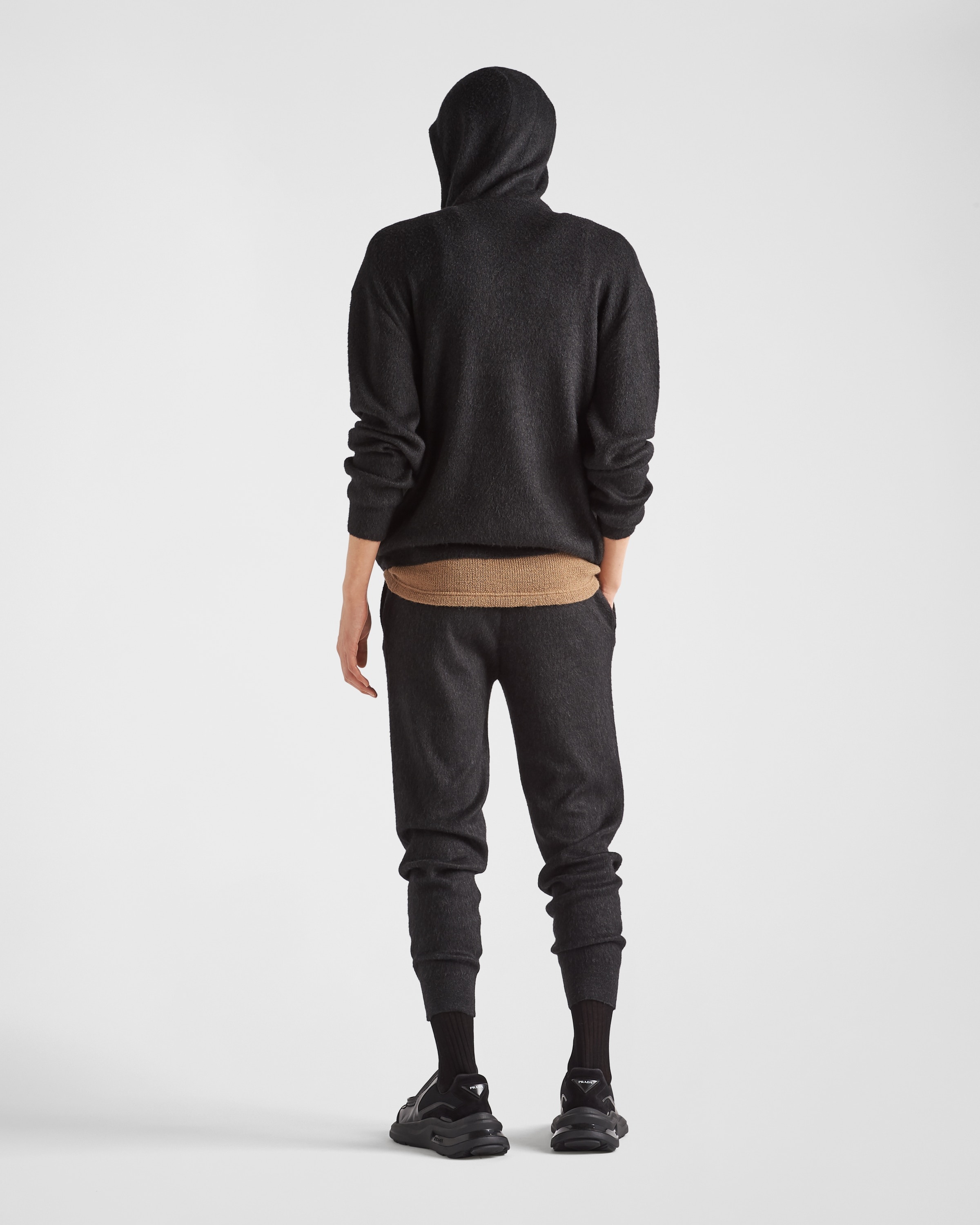 Cashmere knit zipper hoodie - 5