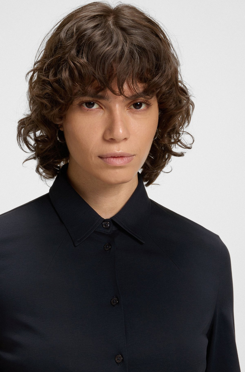 EXTRA-SLIM-FIT BLOUSE IN COTTON JERSEY 4