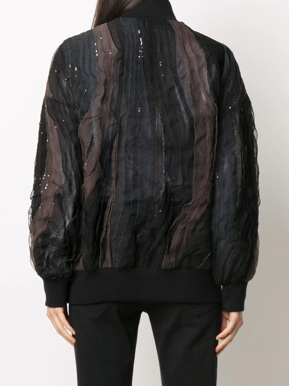 sequin detailed bomber jacket - 4