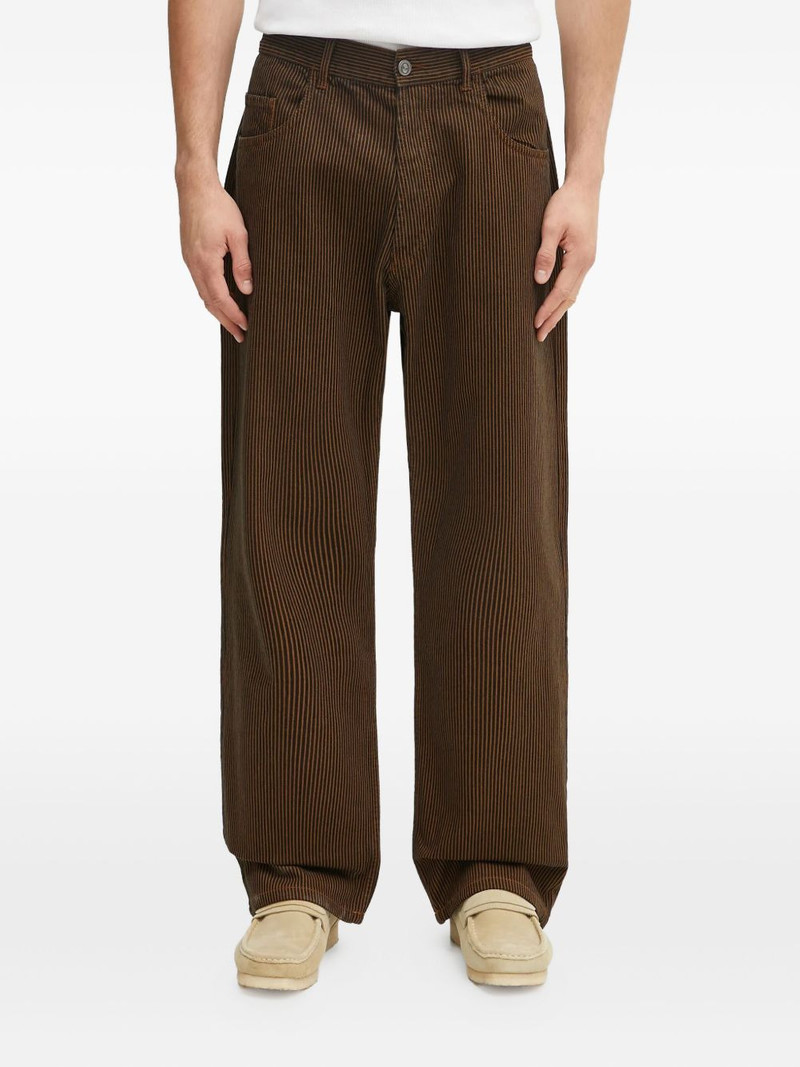 striped-pattern jeans 1