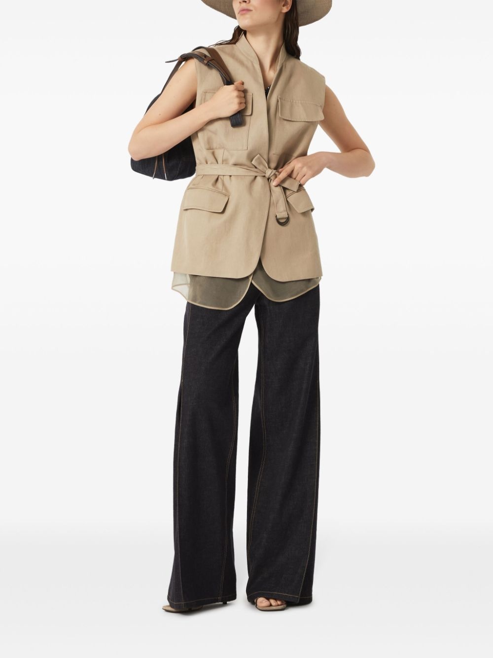 sequin-embellished vest - 2