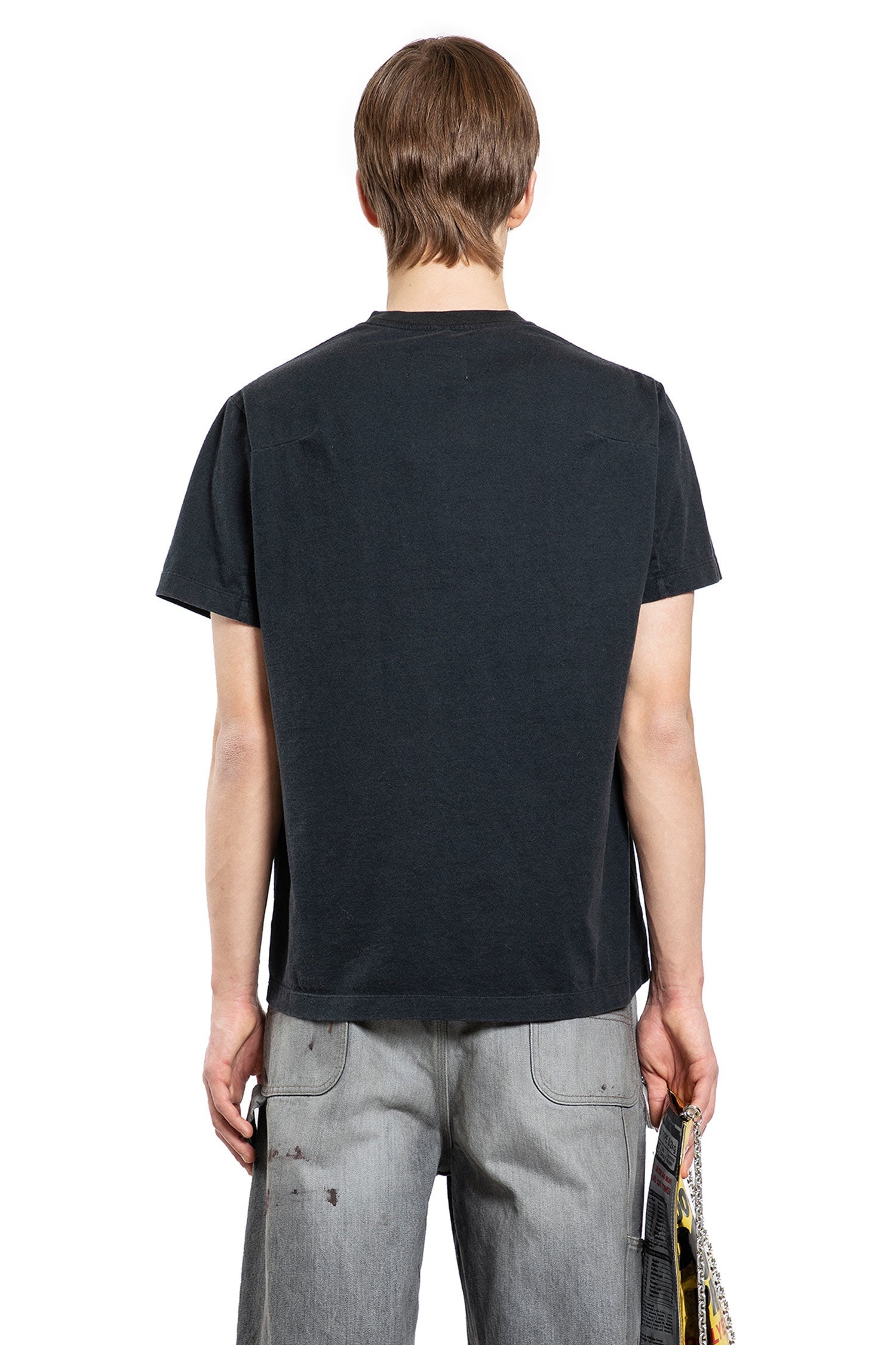 【関税込み】doublet ブラック Hotspring Onsen Tシャツ doublet Hotspring-Onsen-Print-T-Shirt | antonioli | REVERSIBLE