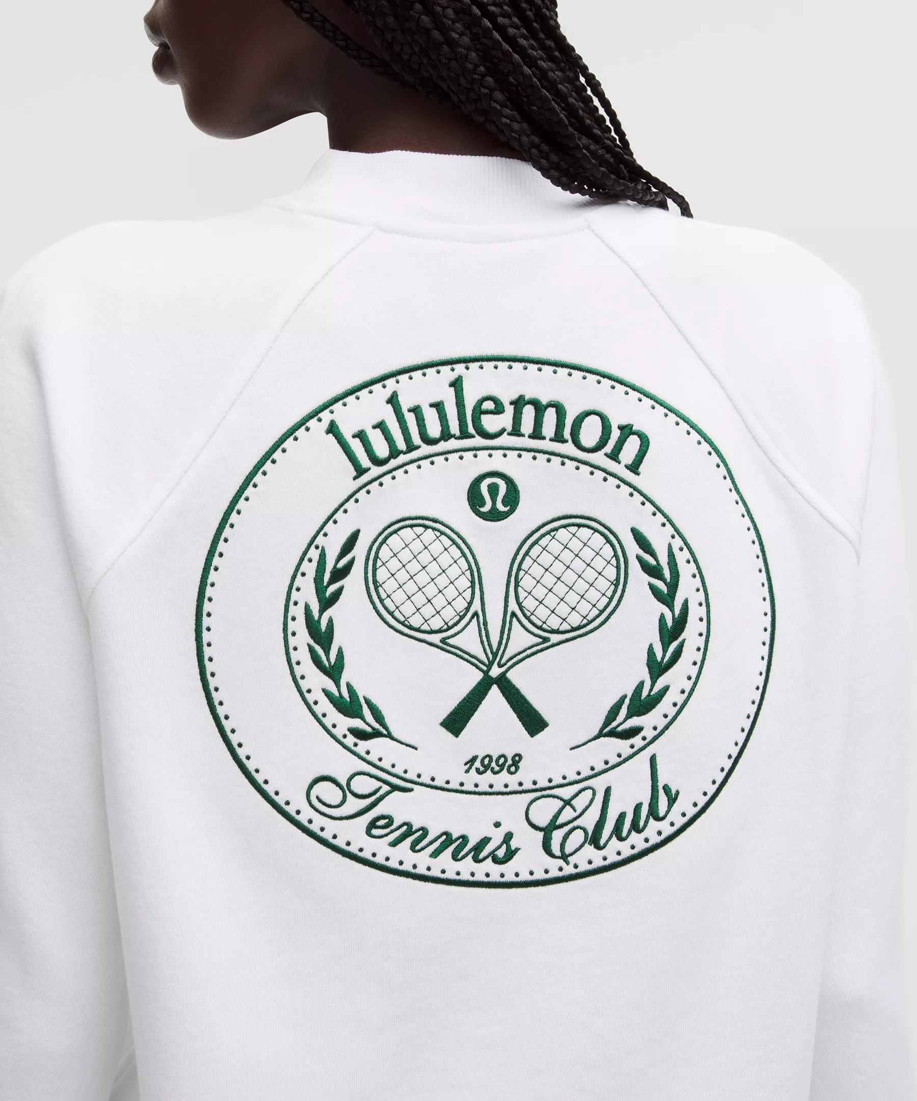 Cotton French Terry Crewneck Pullover *Tennis Club - 5