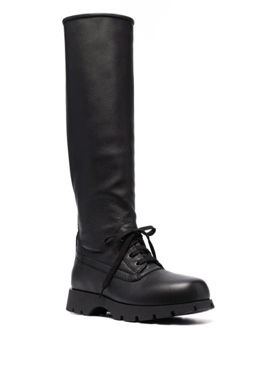 Jil Sander knee-high combat boots outlook