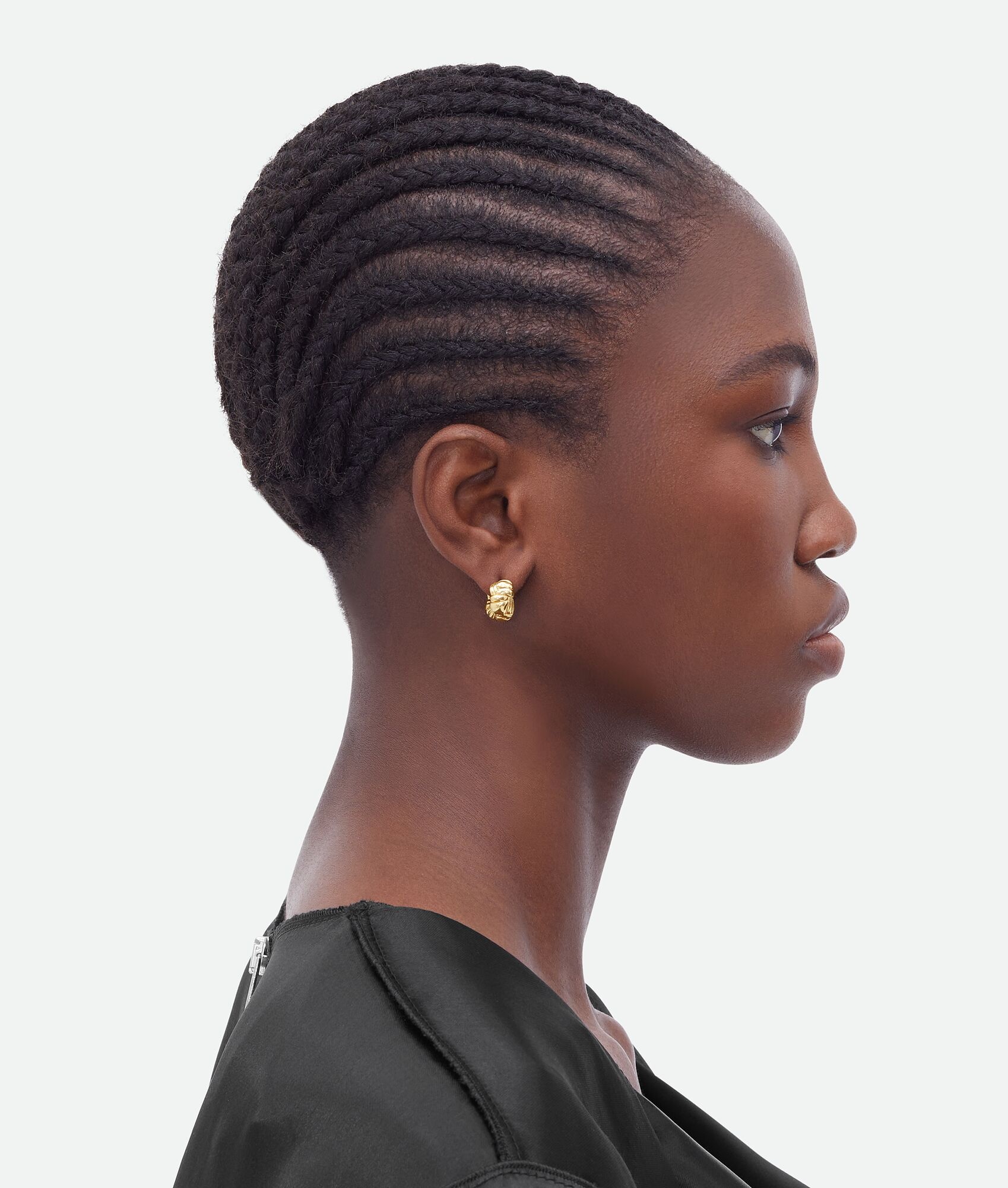 Pleat Mini Hoop Earrings 3