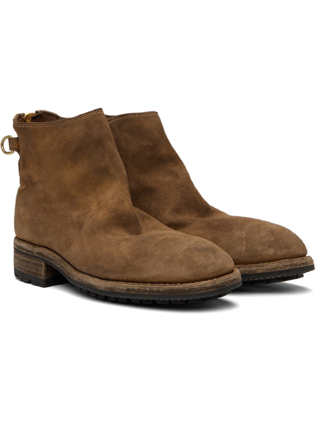 Tan Guidi Edition UC1E4F01 Boots - 4