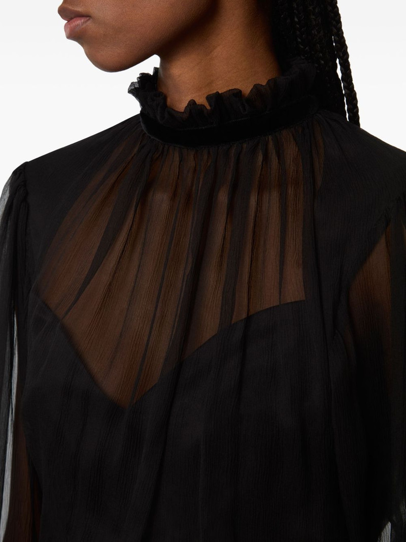 high-neck ruffled top 5