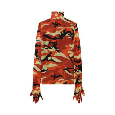 VETEMENTS Vetements Camo Styling Dress With Gloves 'Orange' outlook