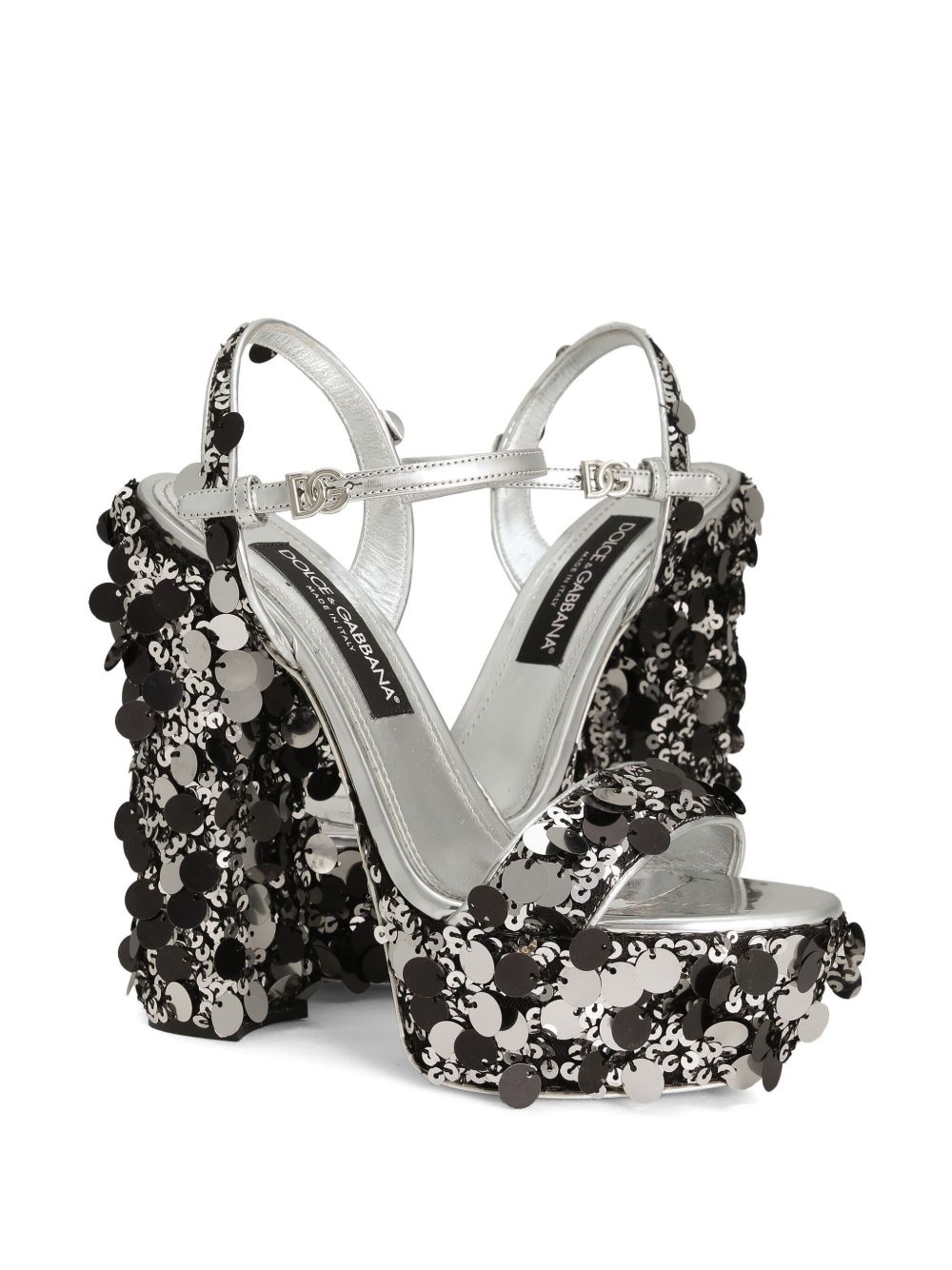 105mm sequinned sandals - 4