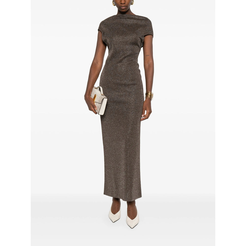 Max Mara Pianoforte Brown Dresses - Evening Dresses Women - 4