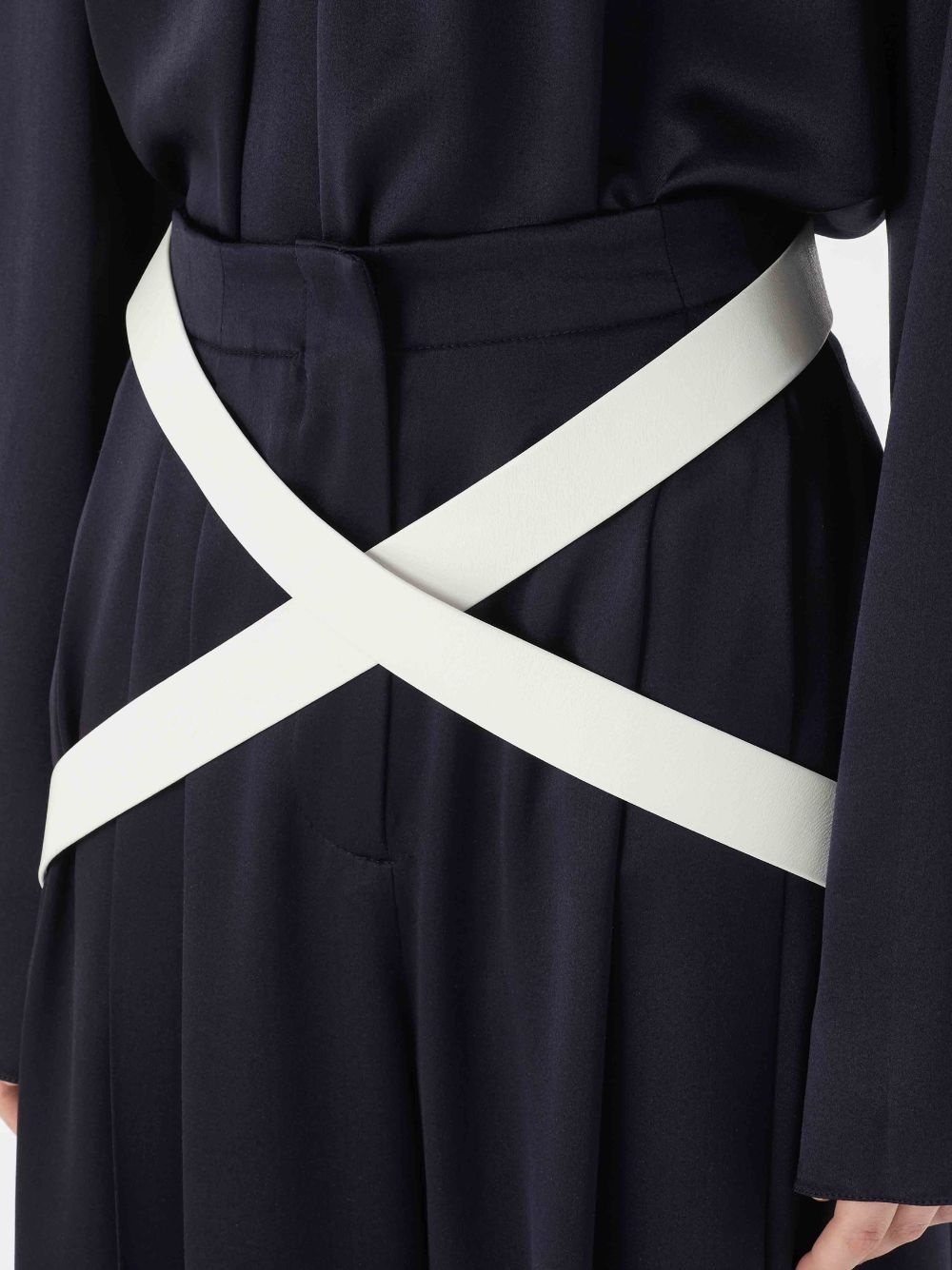 CROSSOVER STRAP WIDE LEG TROUSERS - 5