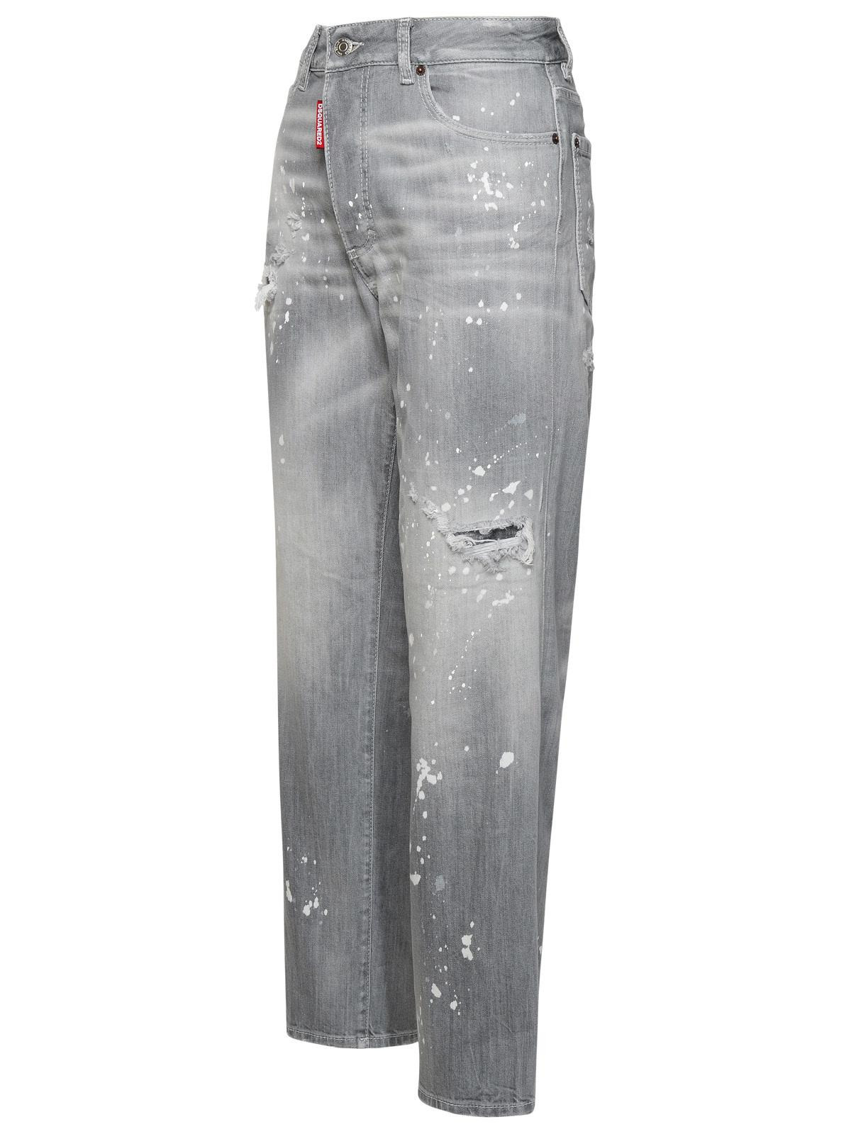 Dsquared2 Grey Cotton Blend Jeans Women - 2