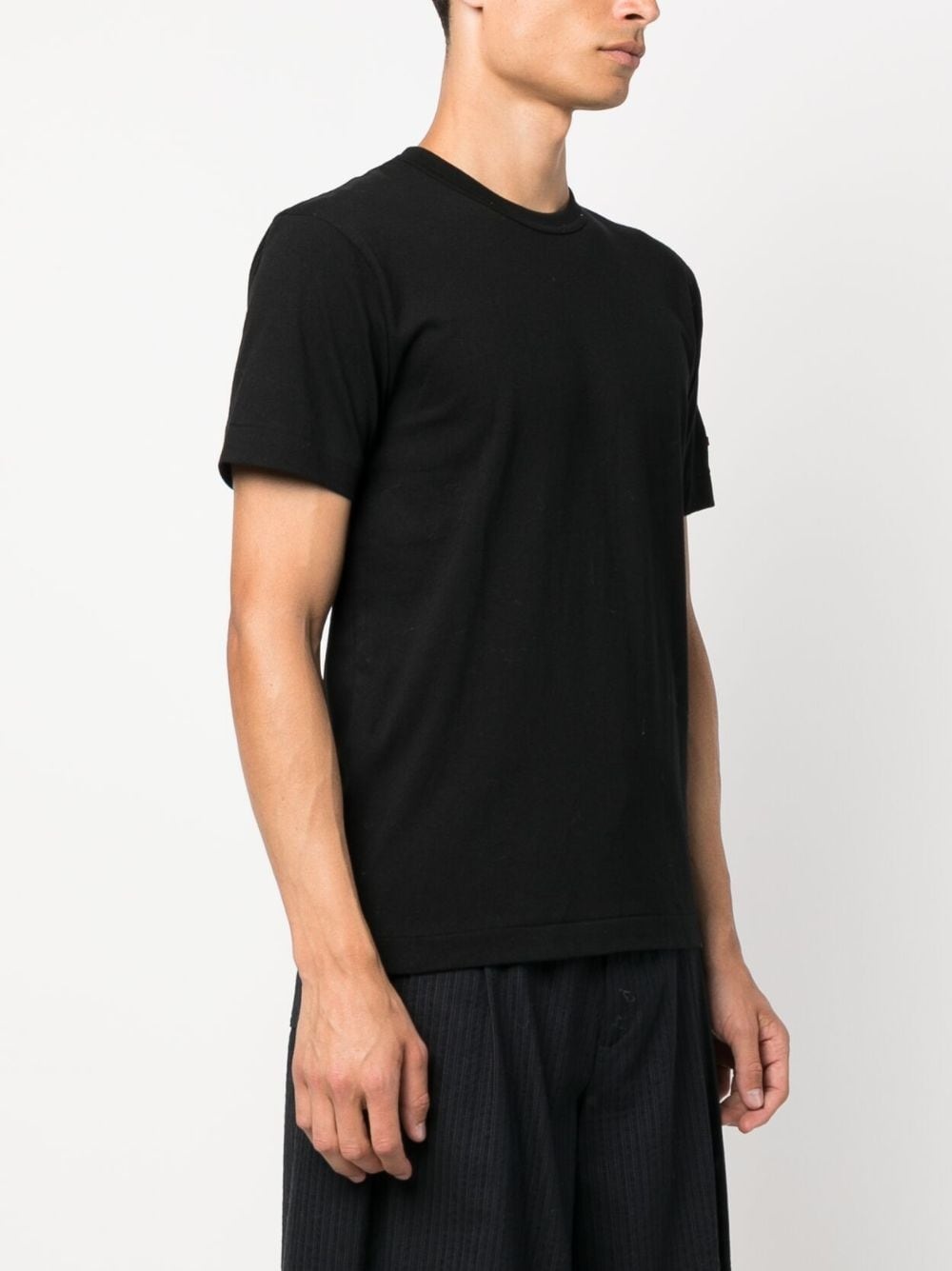 logo-patch cotton T-shirt - 3