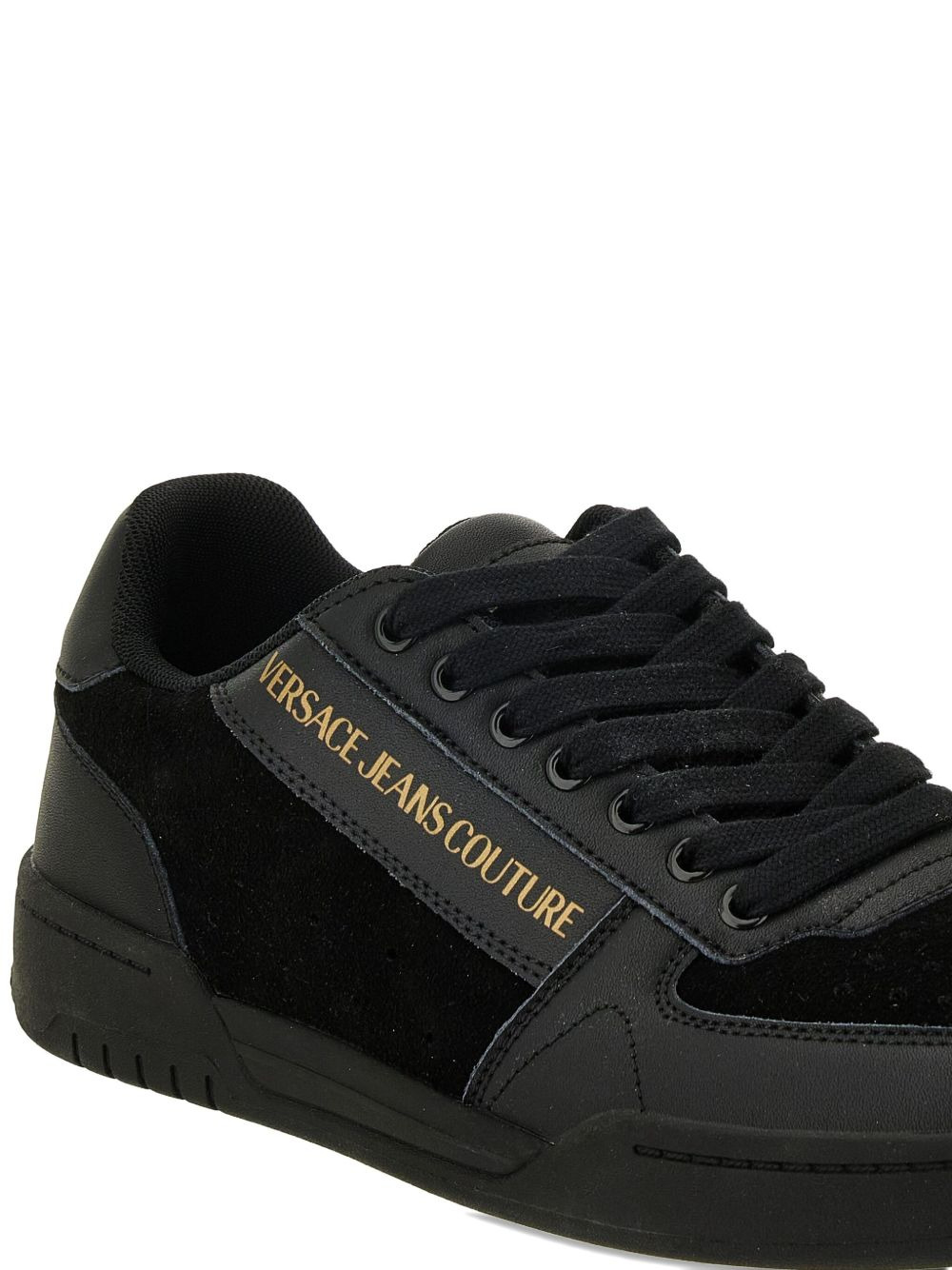 logo leather sneakers - 4