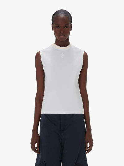 JW Anderson TANK TOP WITH ANCHOR EMBROIDERY outlook