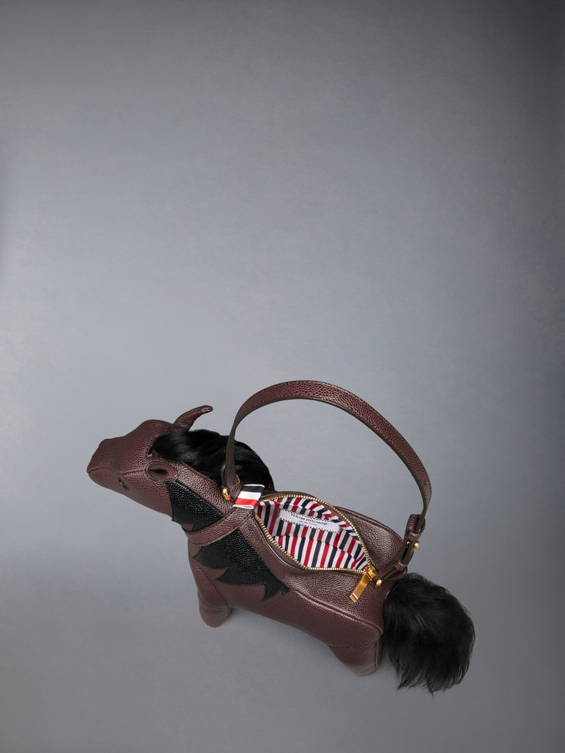 BABY HORSE BAG IN PEBBLE GRAIN LEATHER 4