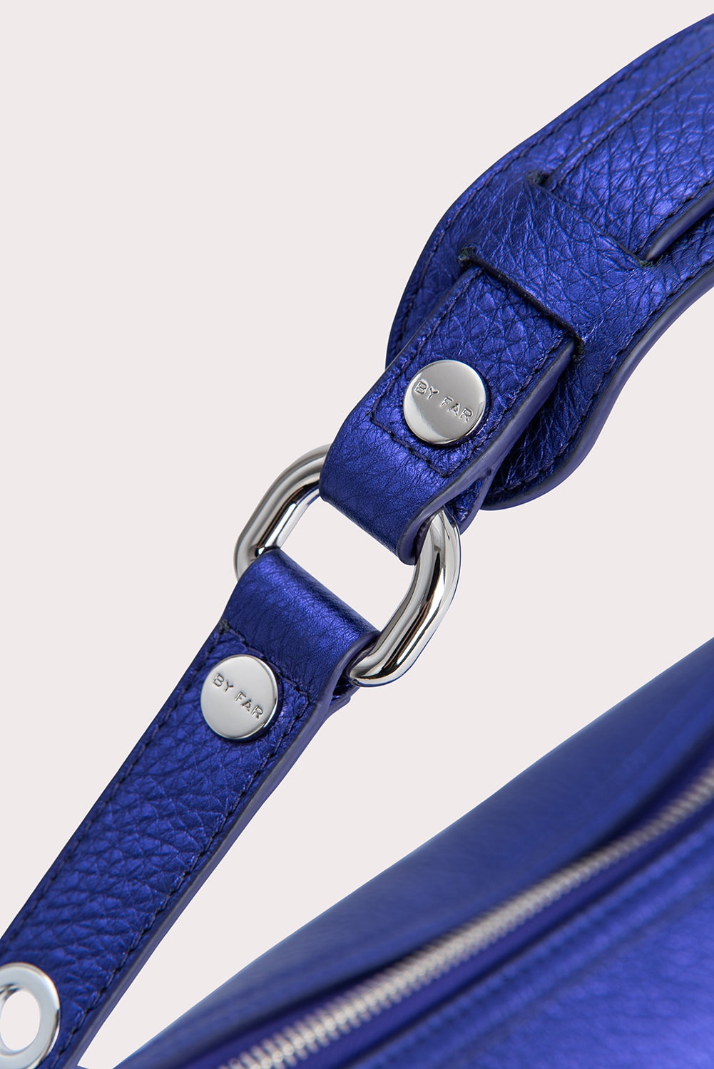 Gib Ultraviolet Metallic Grain Leather - 5