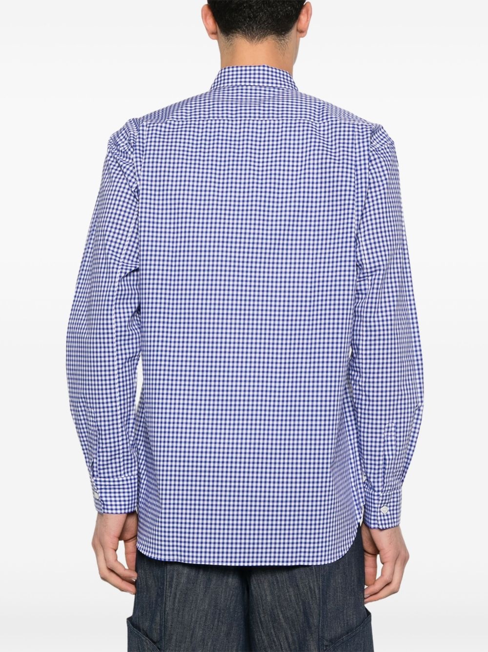 check-pattern shirt - 4