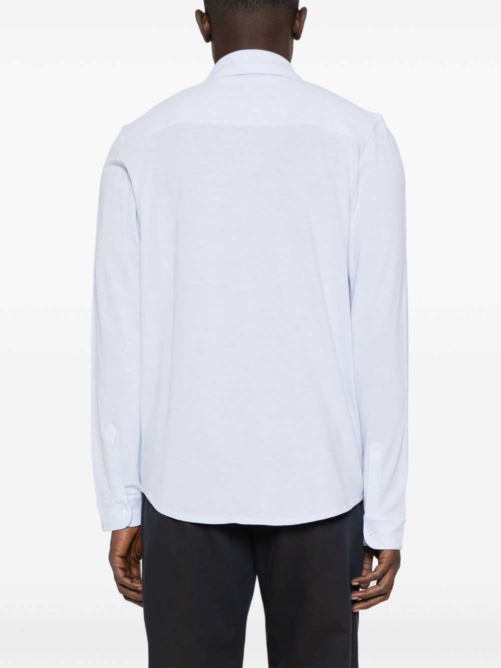 piqué-weave cotton shirt - 4
