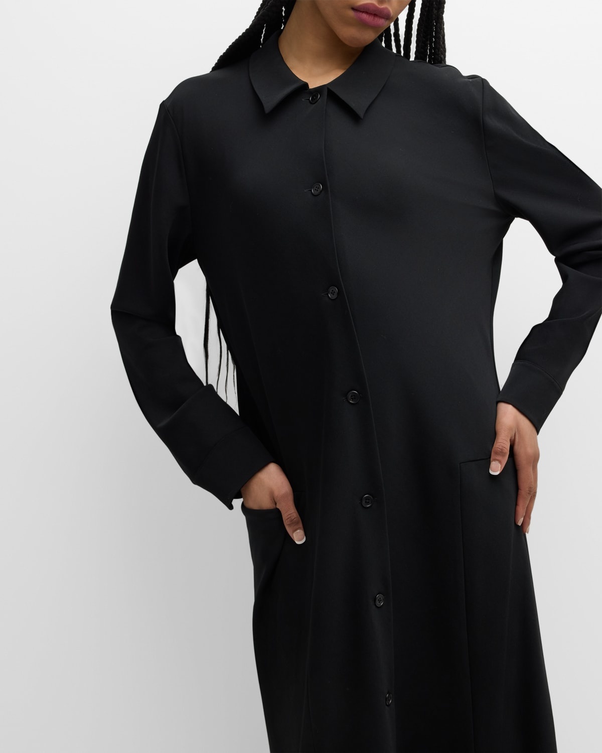 Myra Long-Sleeve Maxi Shirtdress - 7