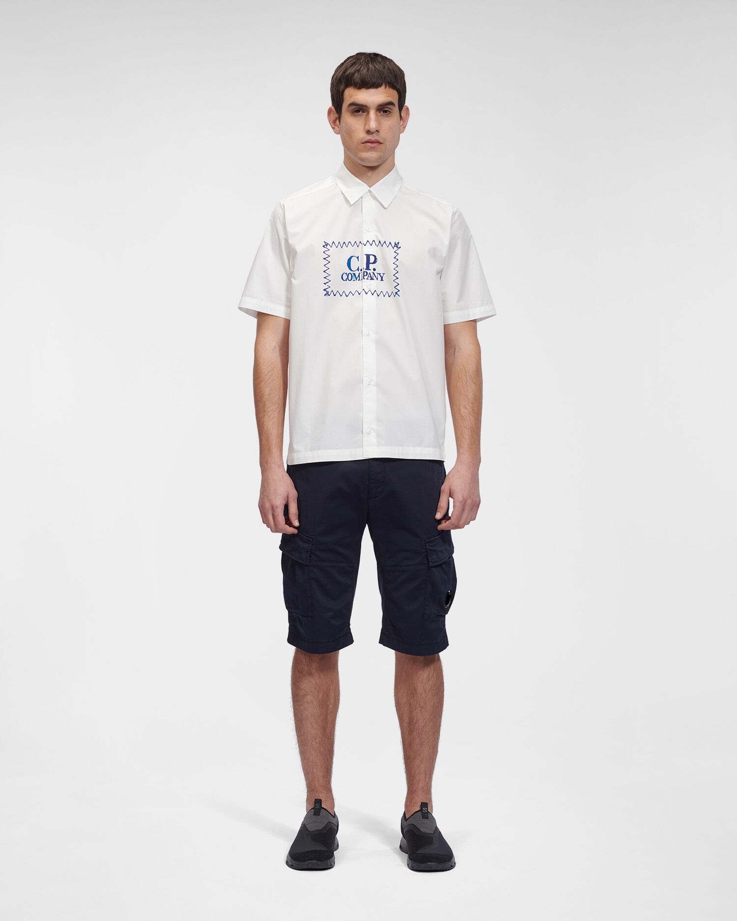 Popeline Label Style Logo Shirt - 3