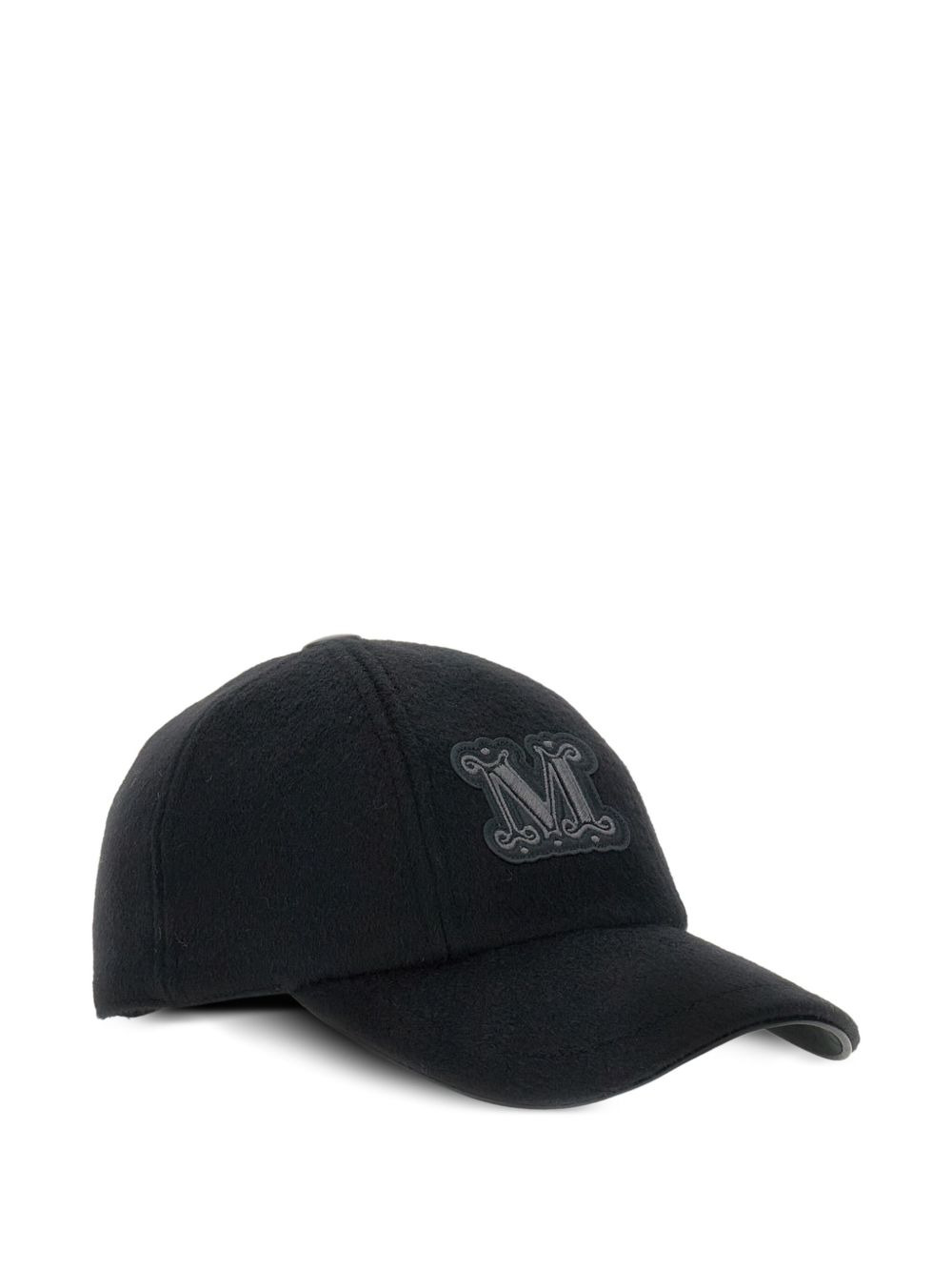 logo-patch wool cap - 2