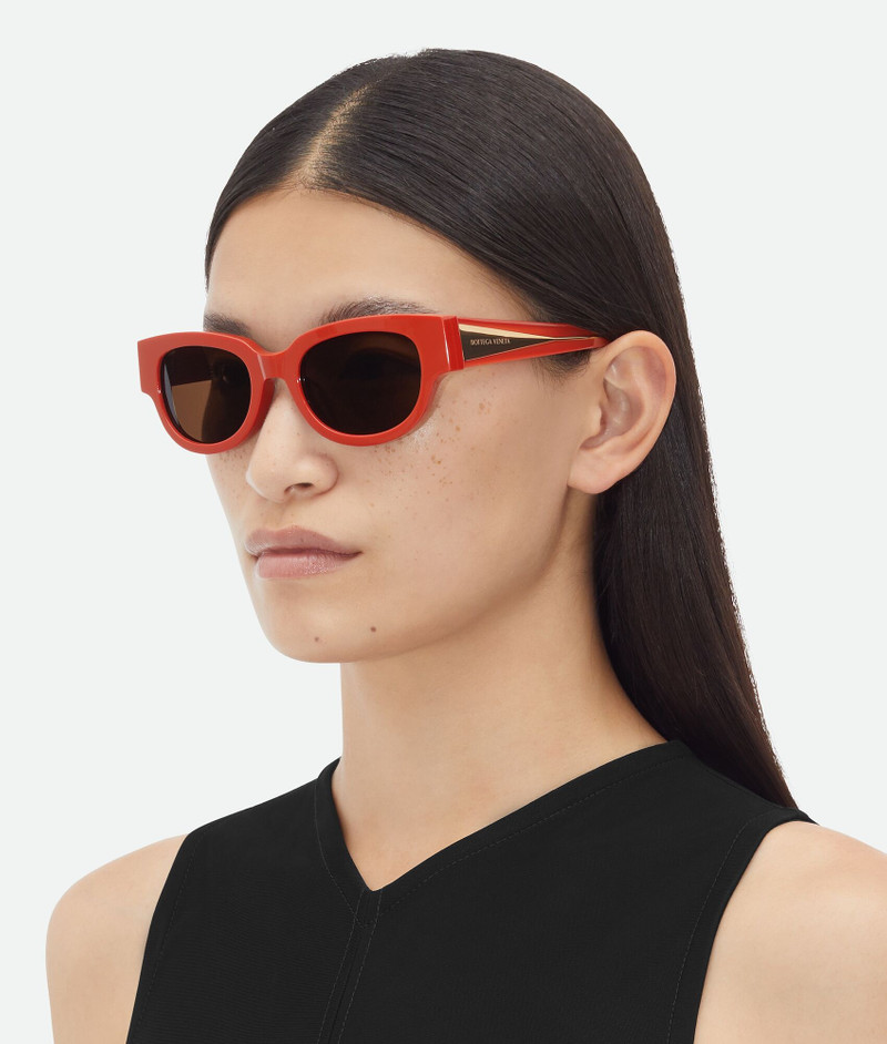 Bottega Veneta Tri-Fold Square Sunglasses outlook