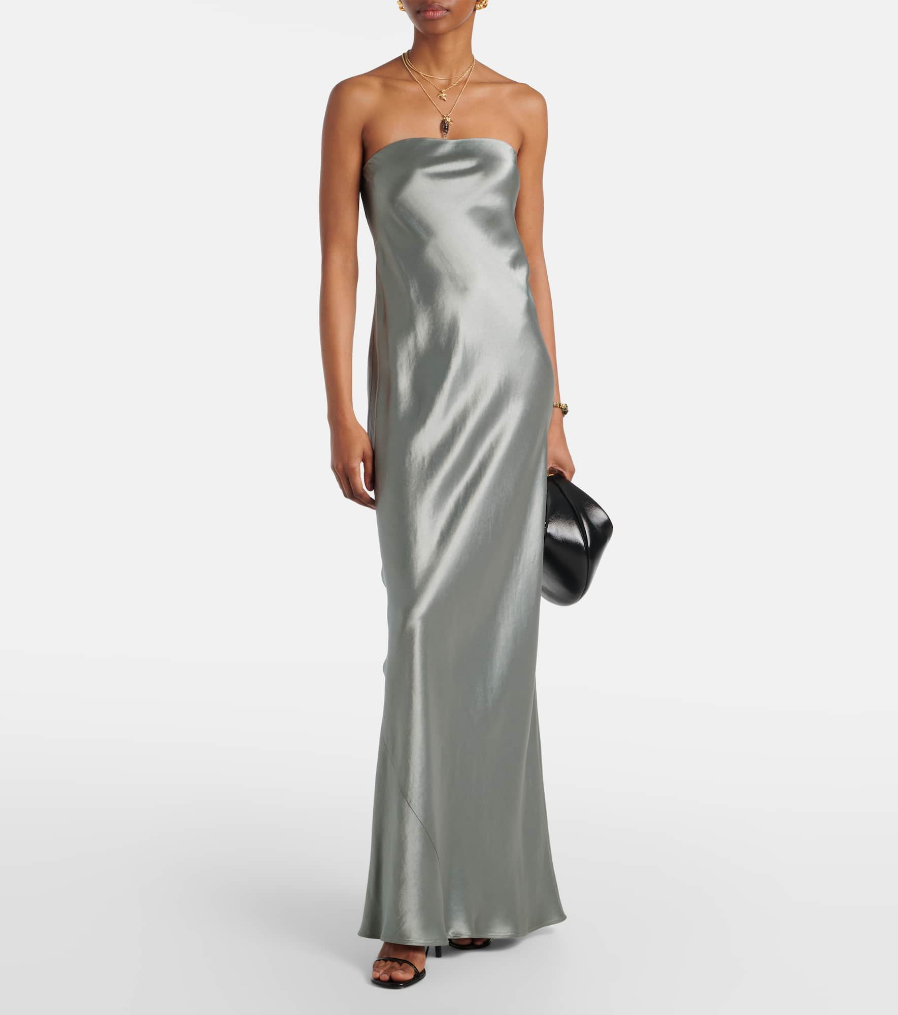 Satin maxi dress - 2