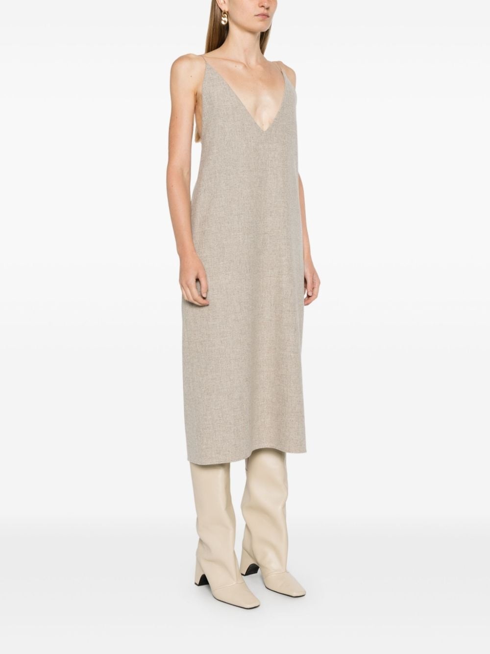 wool midi dress - 3