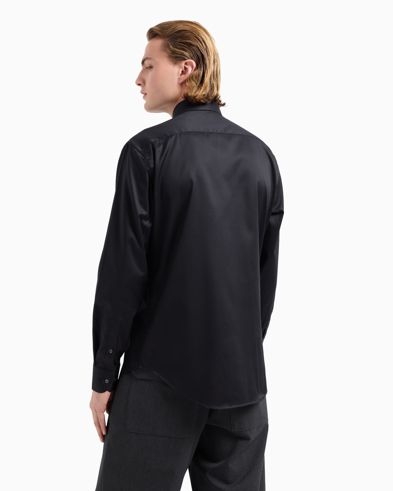 No-iron stretch cotton shirt - 3