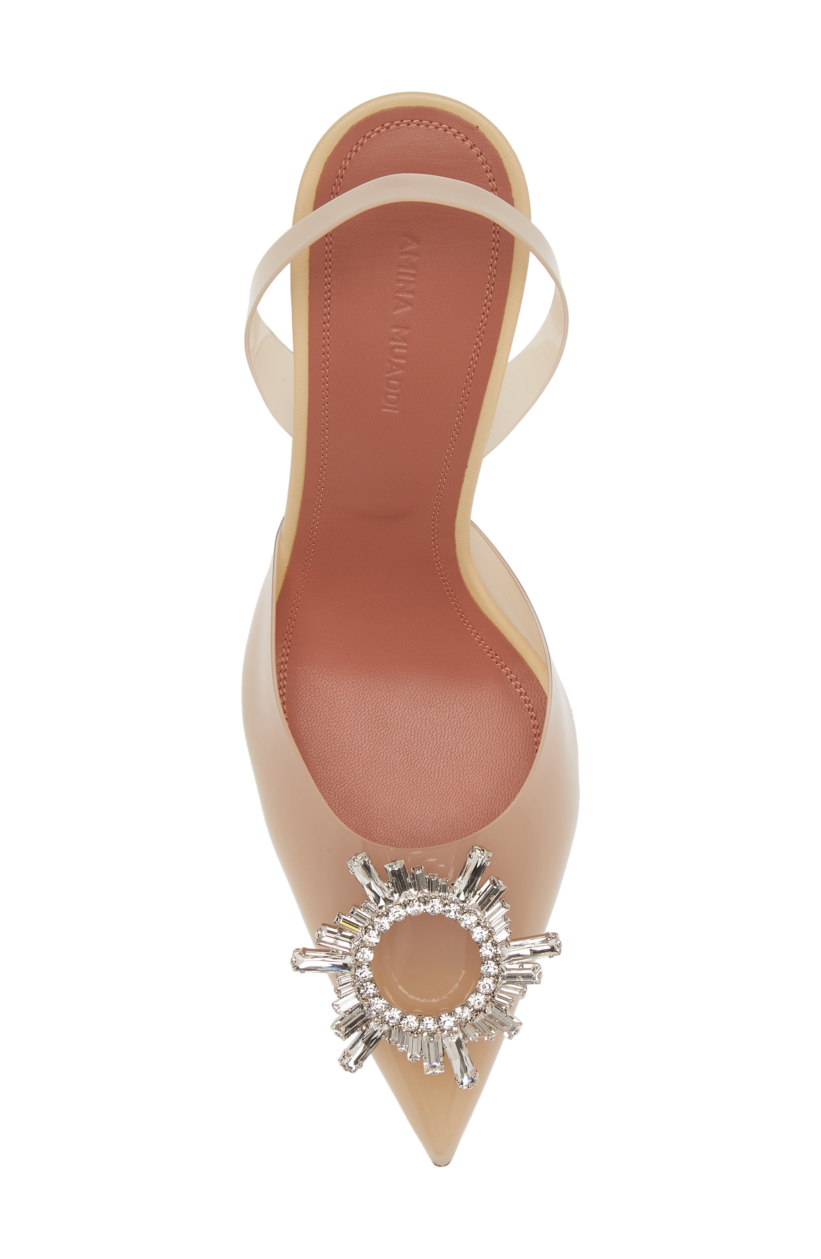 Begum Transparent Pointed Toe Slingback Pump - 5