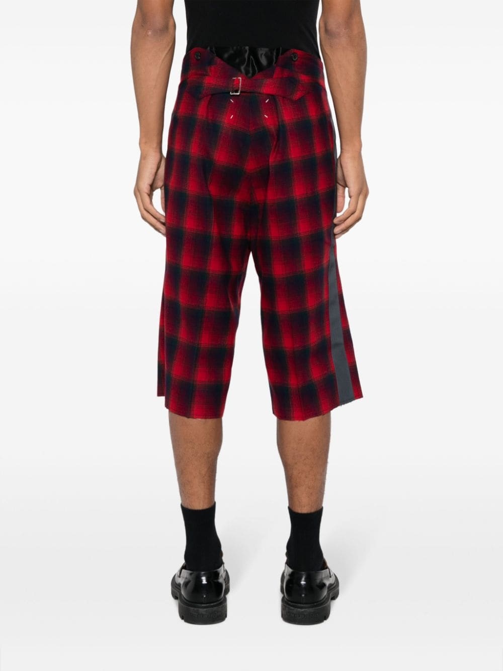tartan-check bermuda shorts - 4