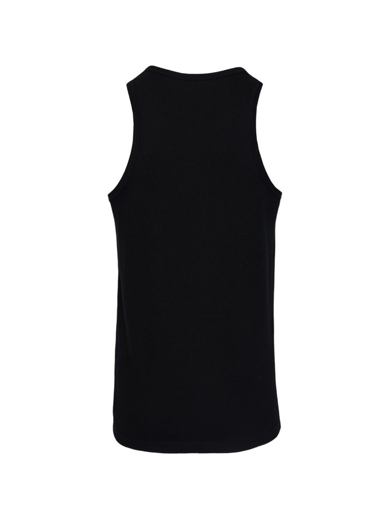 Yohji Yamamoto slogan-print tank top outlook