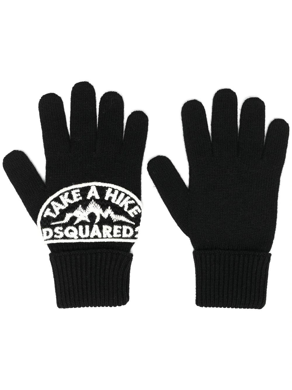 logo-patch gloves - 1