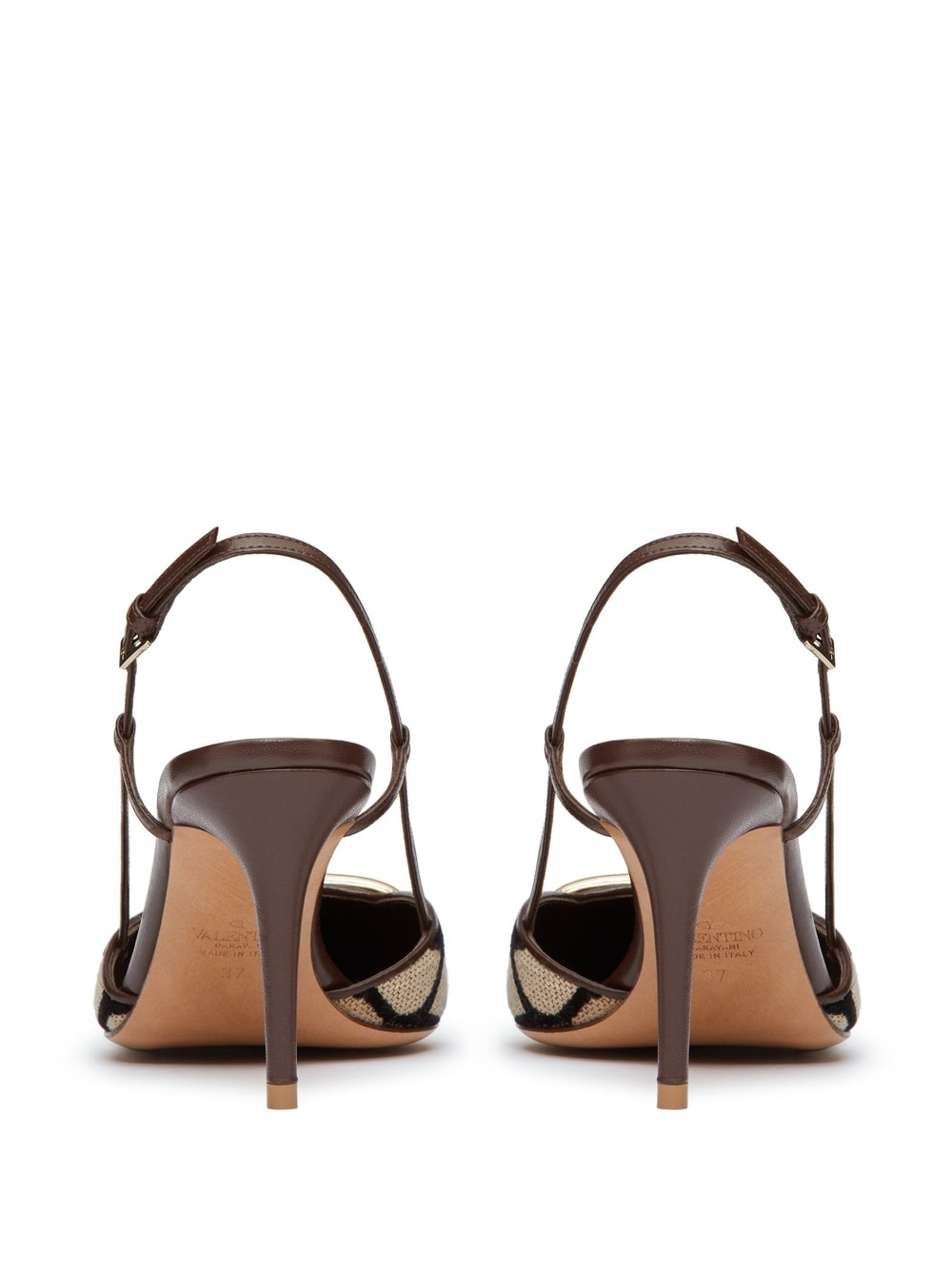 logo-detail slingback pumps - 3