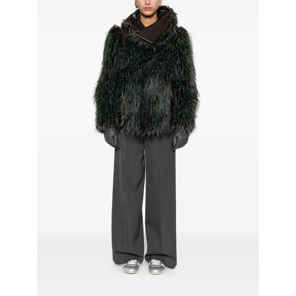Sacai Brown Jackets - Leather Jackets Women - 2