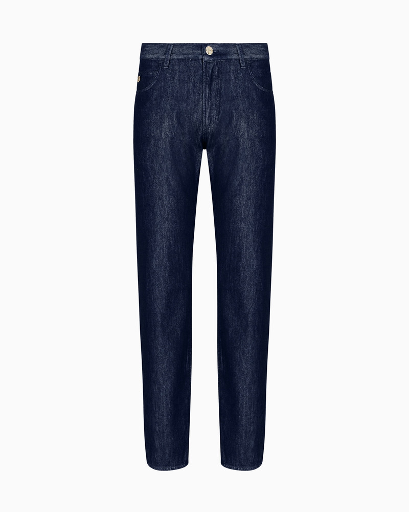 REGULAR-FIT FIVE-POCKET TROUSERS IN SILK AND LUXURY COTTON TWILL 1