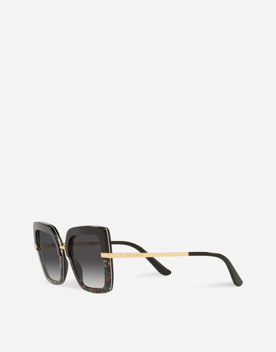 Dolce & Gabbana Half print sunglasses outlook