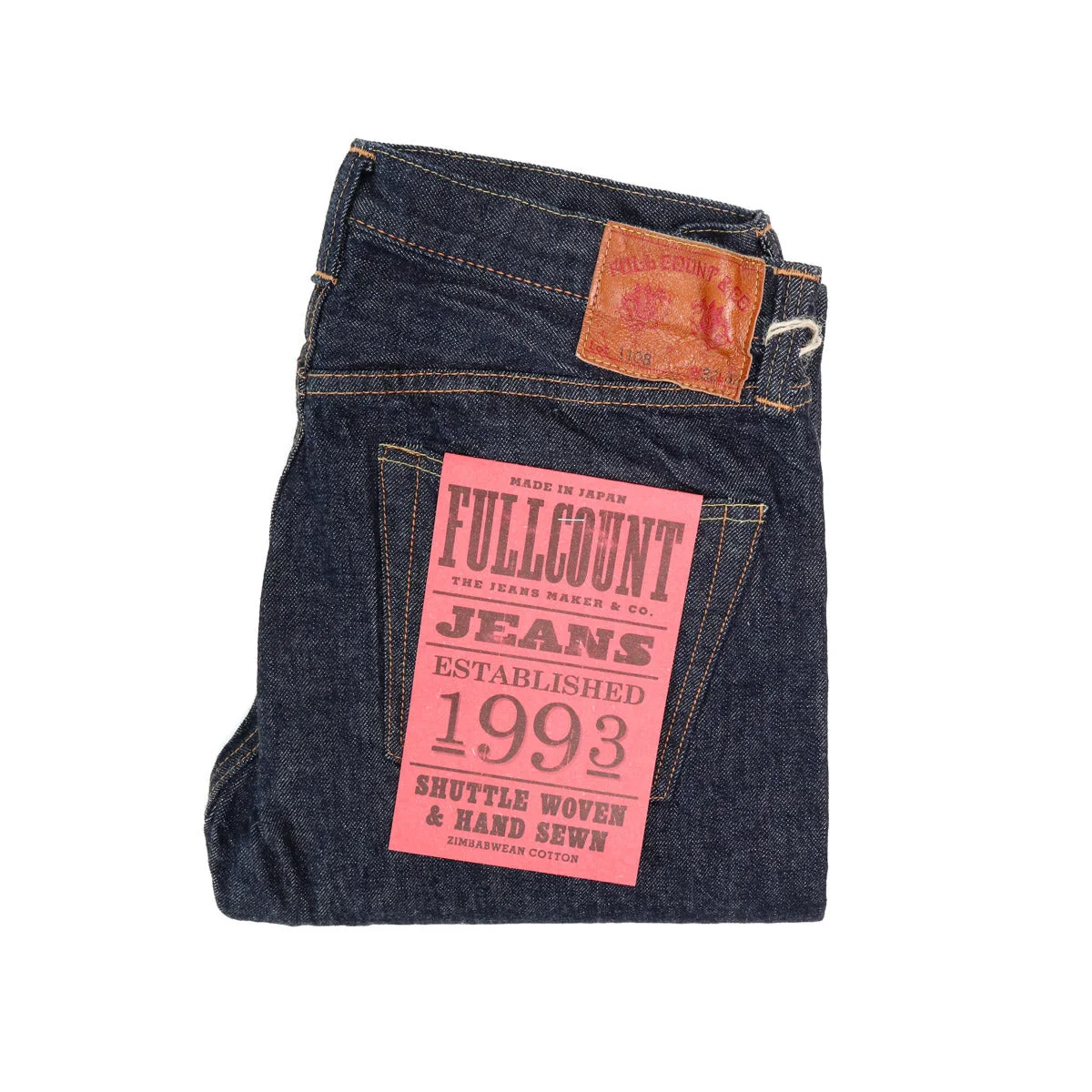 1108W Slim Straight Selvedge Denim 13.7oz One Wash Indigo - 1