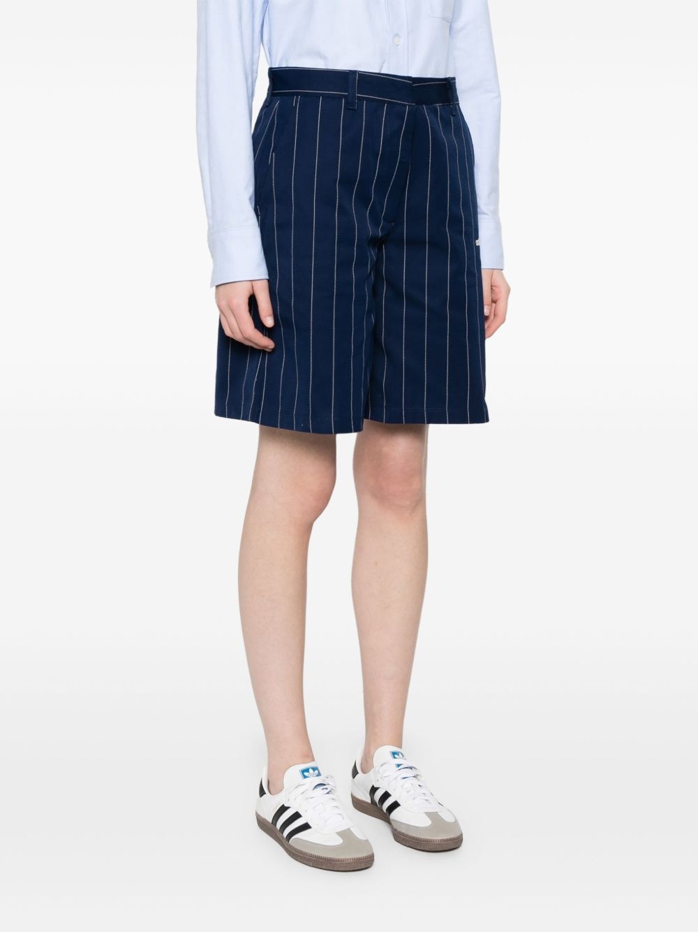 pinstriped shorts - 3
