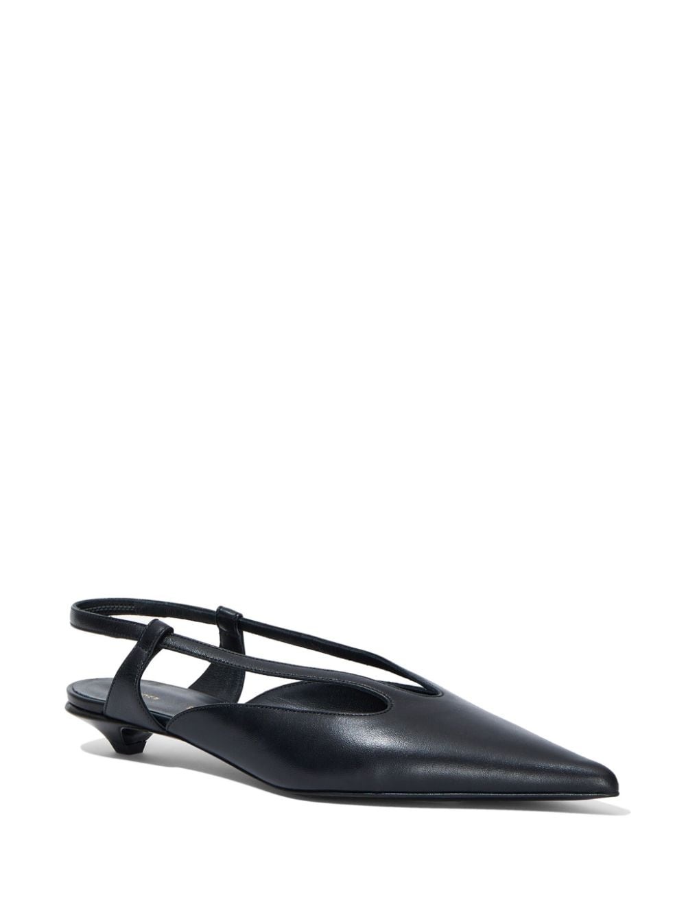 slingback leather pumps - 2
