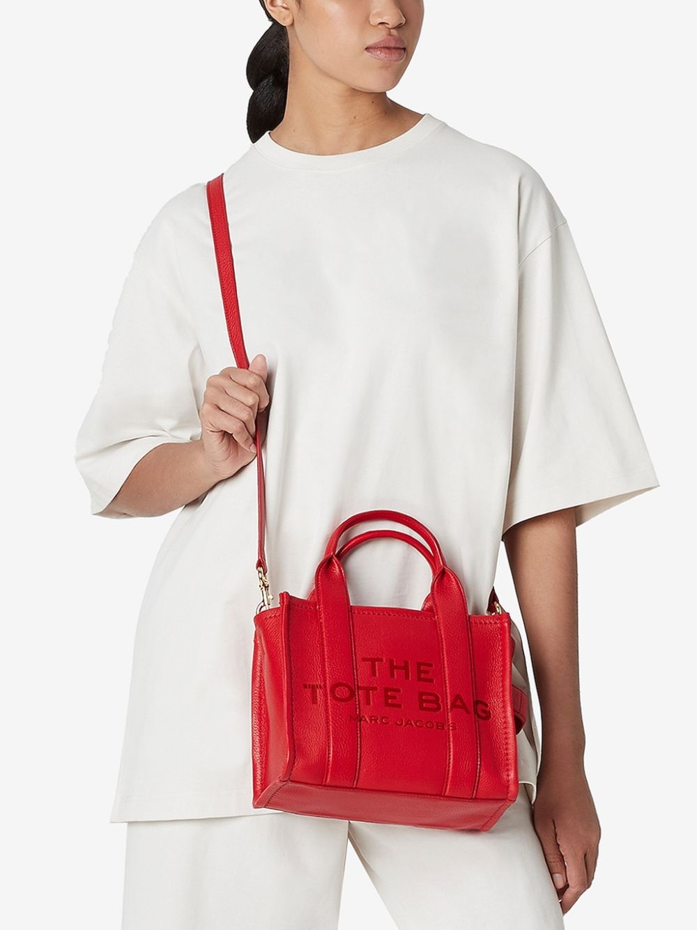 mini The Leather Tote bag - 5