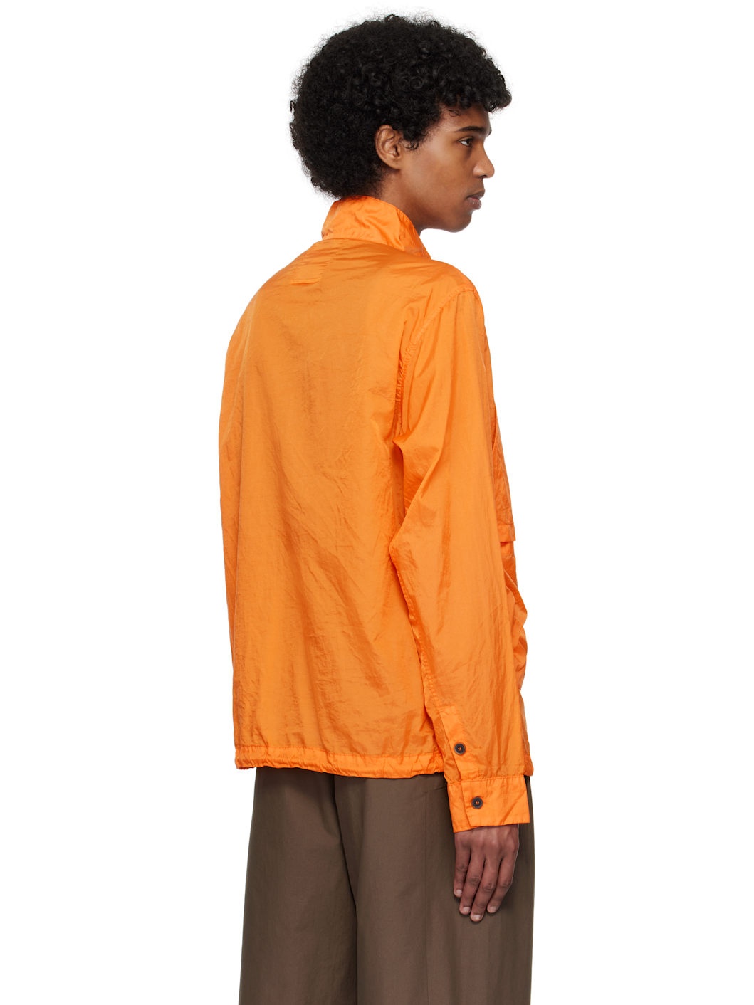 Orange Epitome Nylon Ripstop L/S Shirt - 3