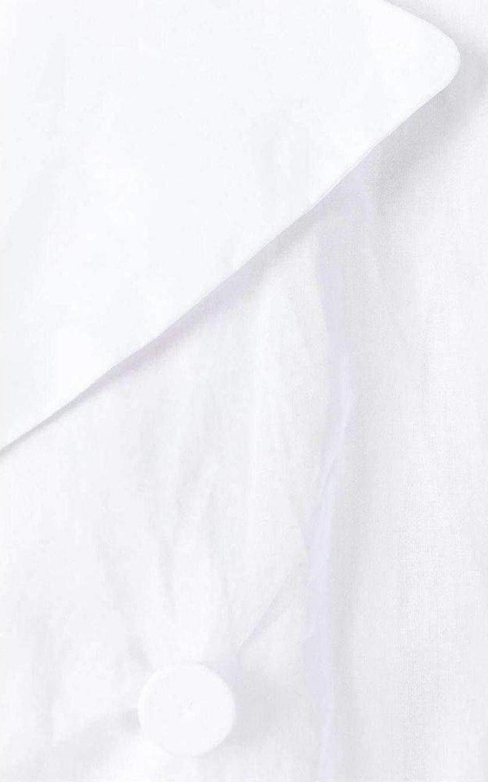 Cotton Organza Mesh Double Breasted Overcoat - 4