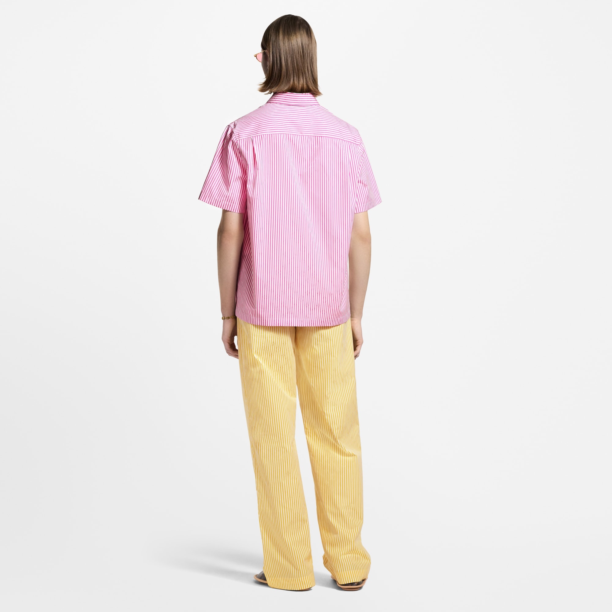 Monogram Striped Short-Sleeved Shirt - 3