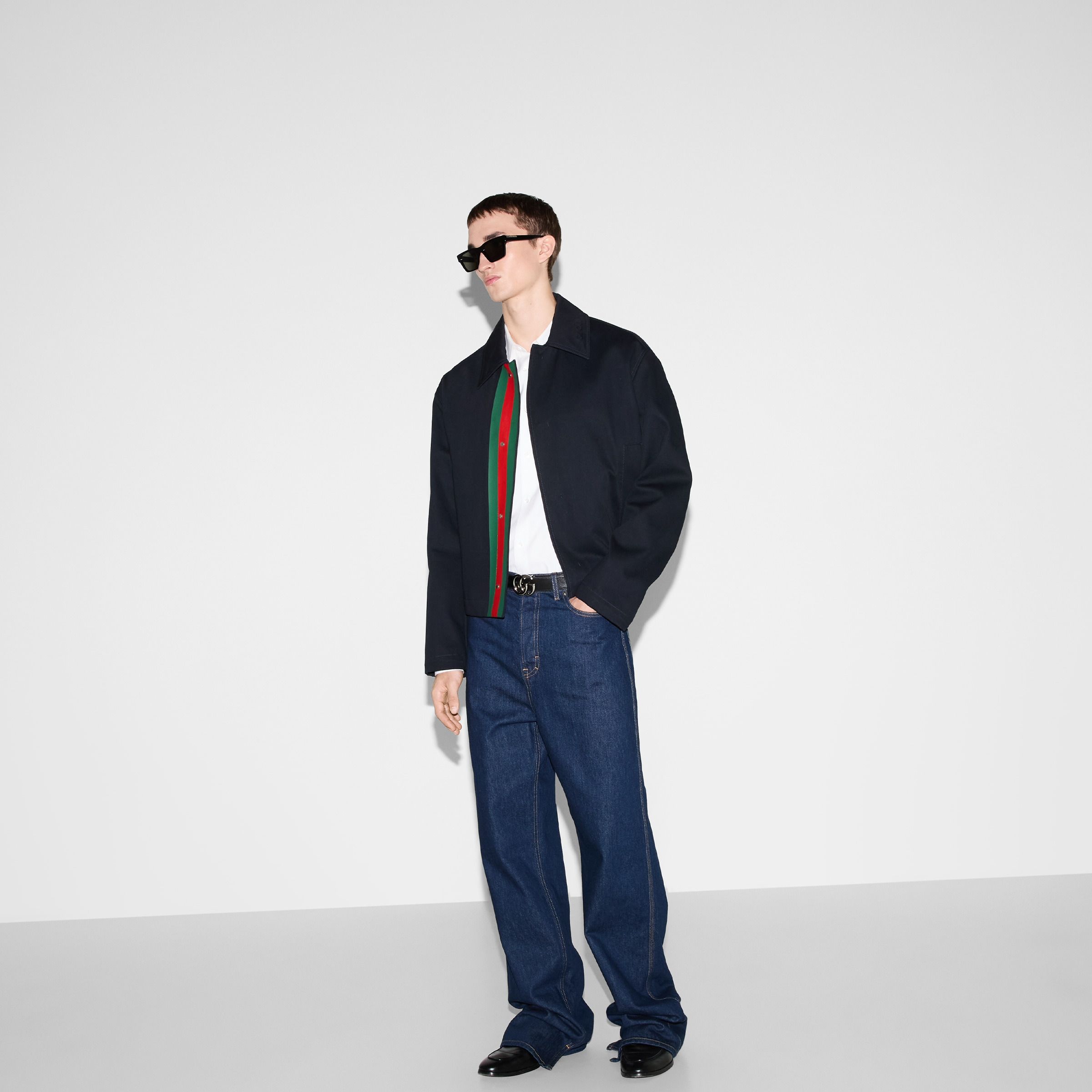 Oxford cotton shirt with Web - 6