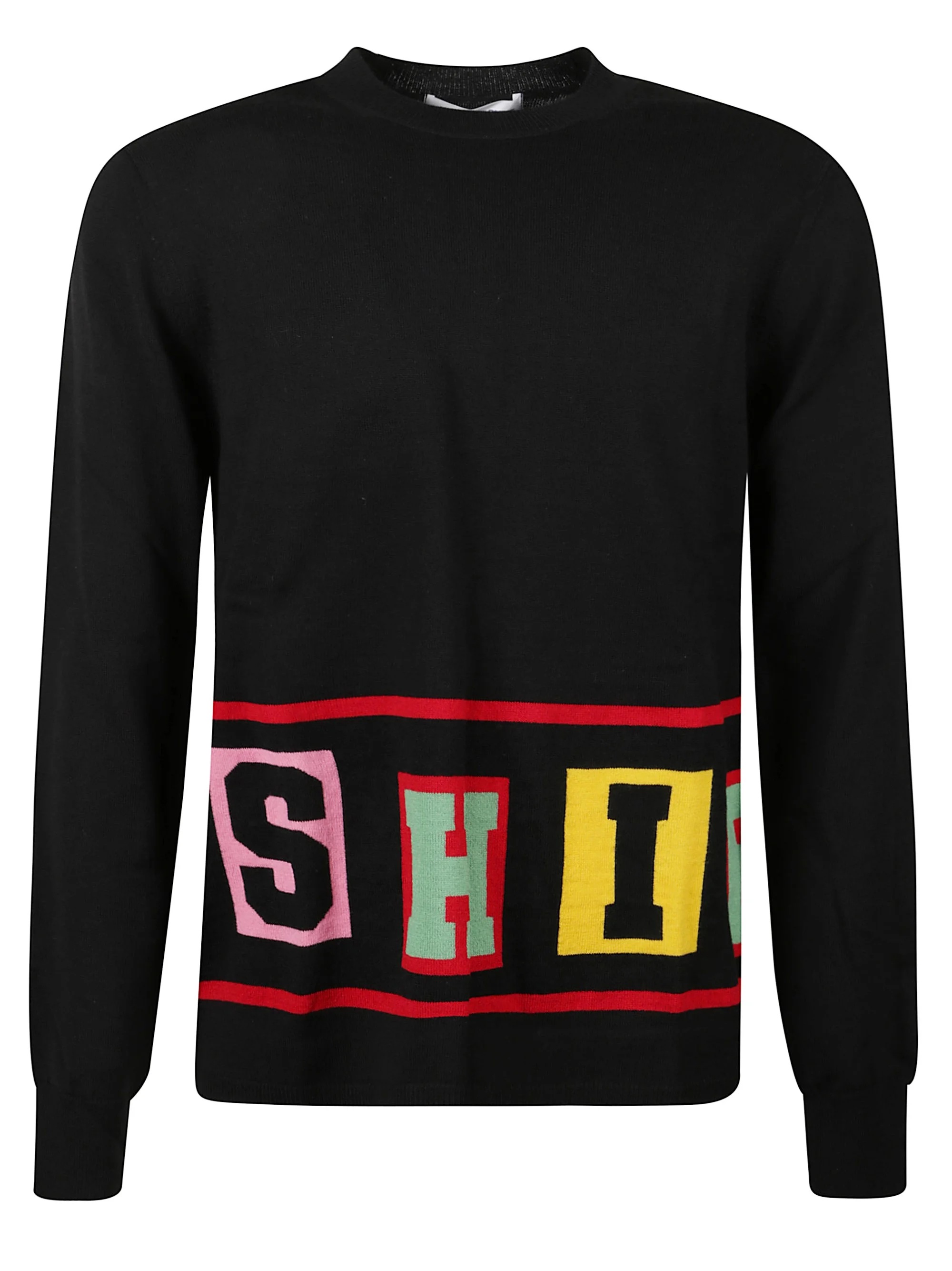 Crew neck sweater with writing - 1